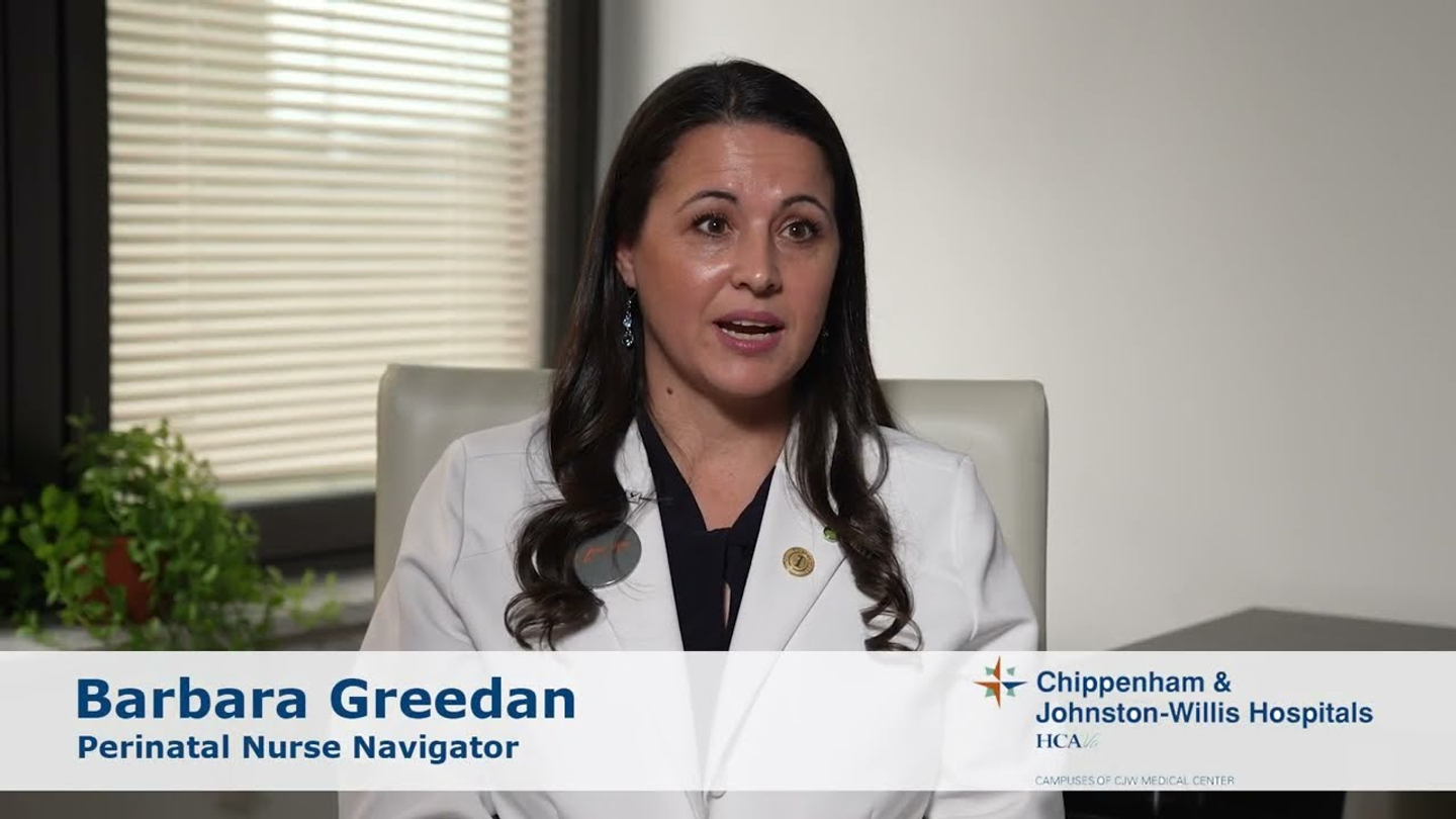 Barbara Greedan, Perinatal Nurse Navigator at Chippenham & Johnston-Willis Hospitals.