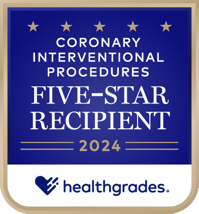 2024 Healthgrades Coronary Interventional Procedures 5 Star