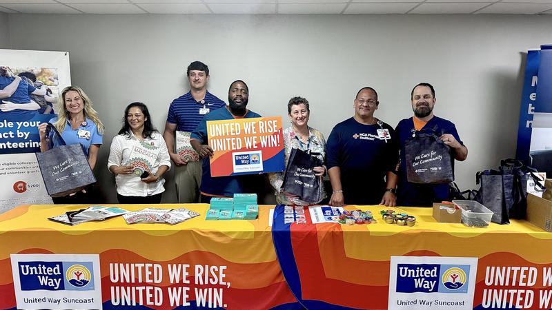 Colleagues at HCA Florida Largo West Hospital partner each year with United Way Suncoast to supp