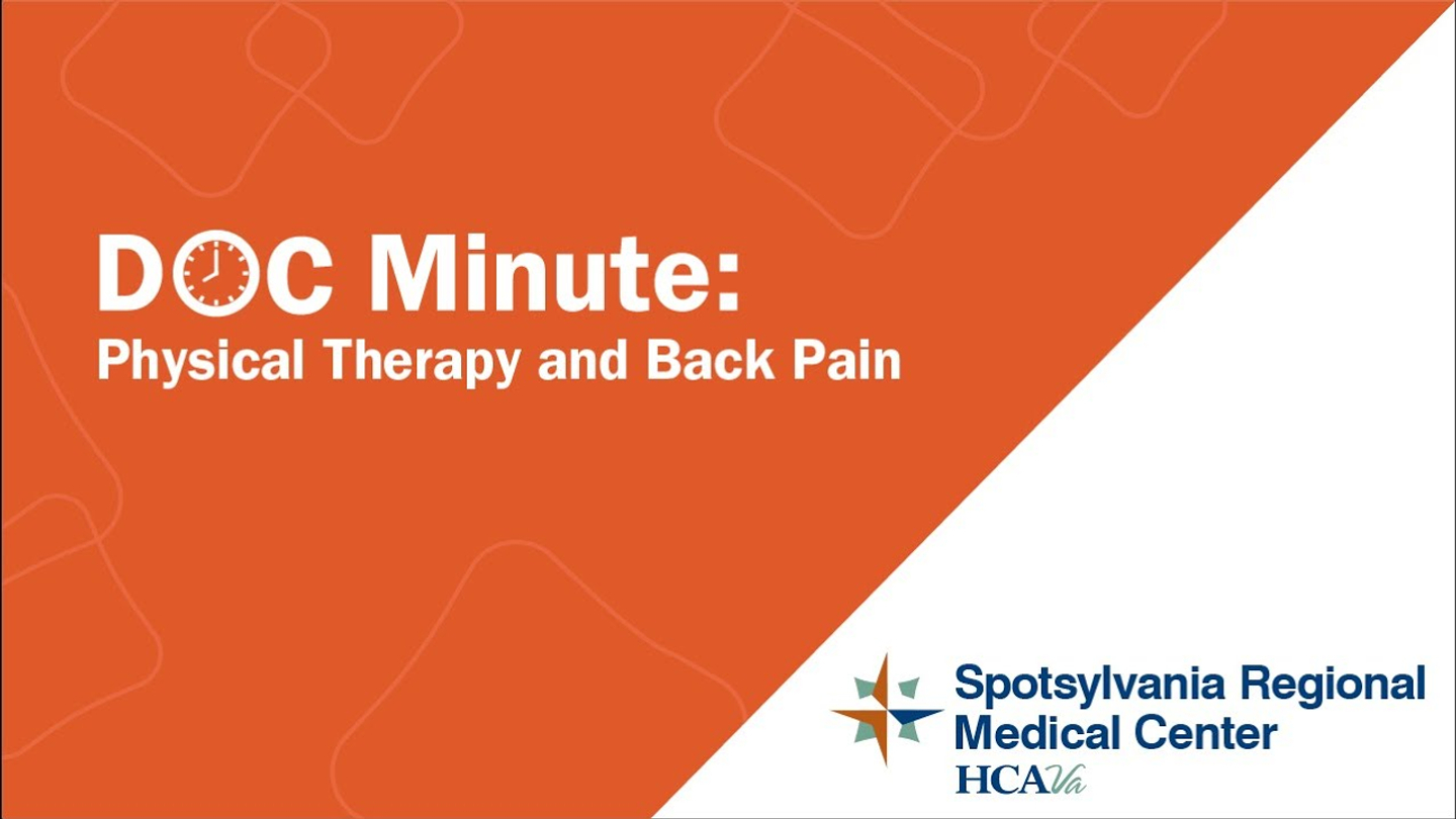 Doc Minute: Physical Therapy and Back Pain