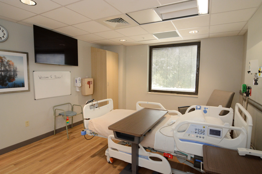 Newly-renovated patient room