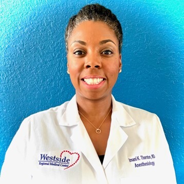 Imani Thornton, MD, Program Director, Anesthesiology Residency Program at HCA Florida Westside Hospital
