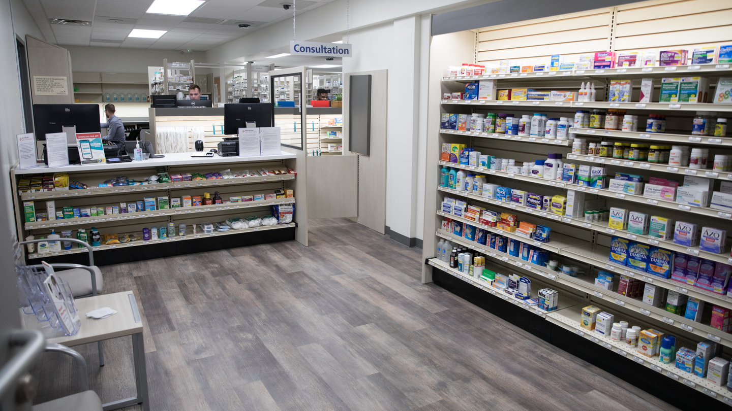 The NFH Outpatient Pharmacy is located in Care Plaza West, 916 NW 66th Street, Suite C, Gainesville, Florida 32605.