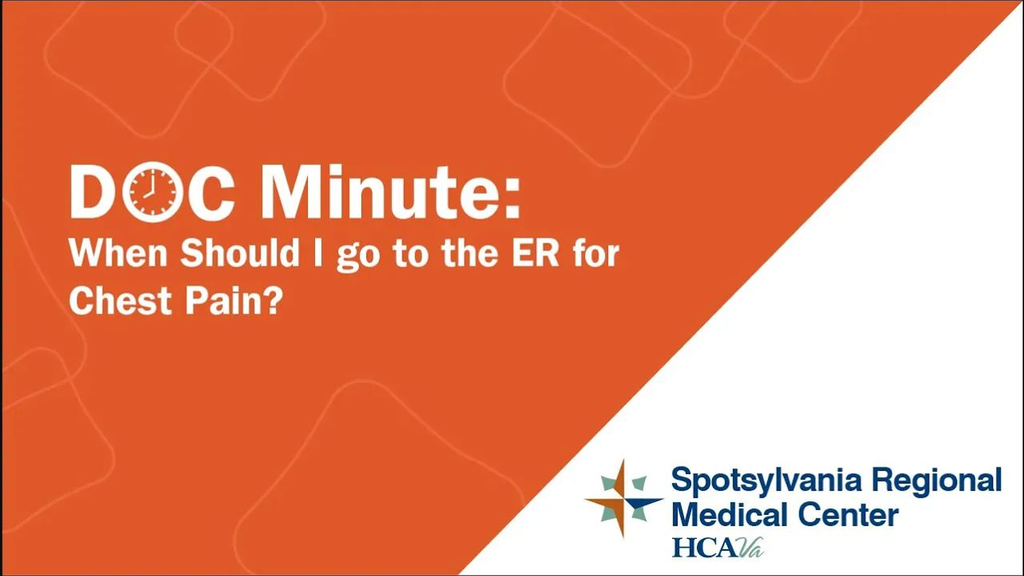 Doc Minute: When Should I go to the ER for Check Pain?