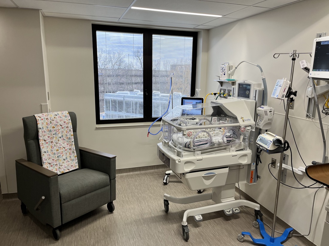 One of the private NICU rooms now open at Reston Hospital Center.