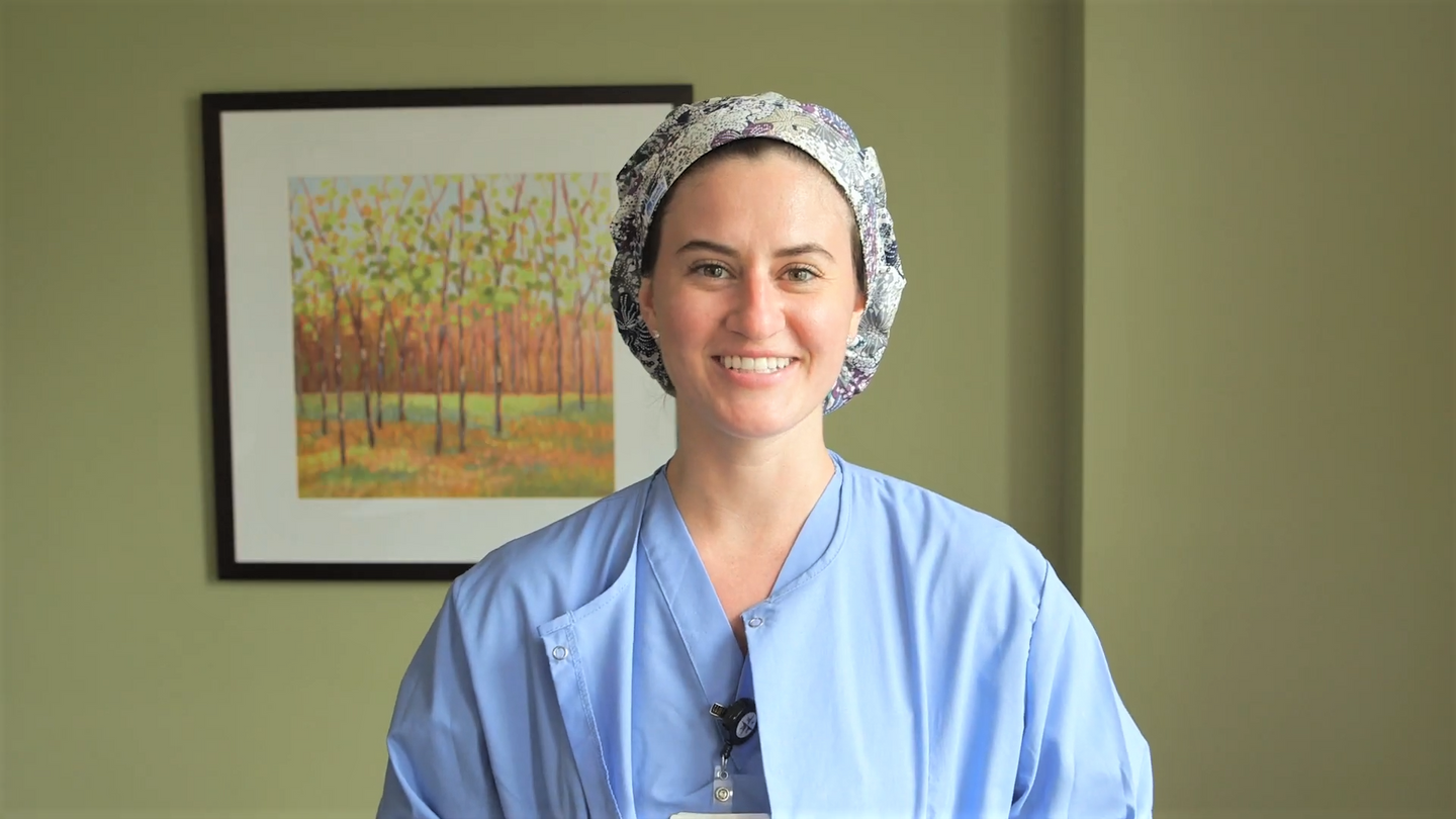 A Henrico Doctors' Hospital surgical nurse, smiling.