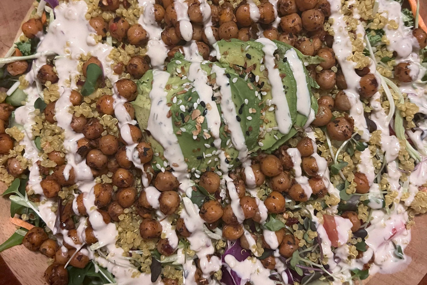 Quinoa and chickpea salad