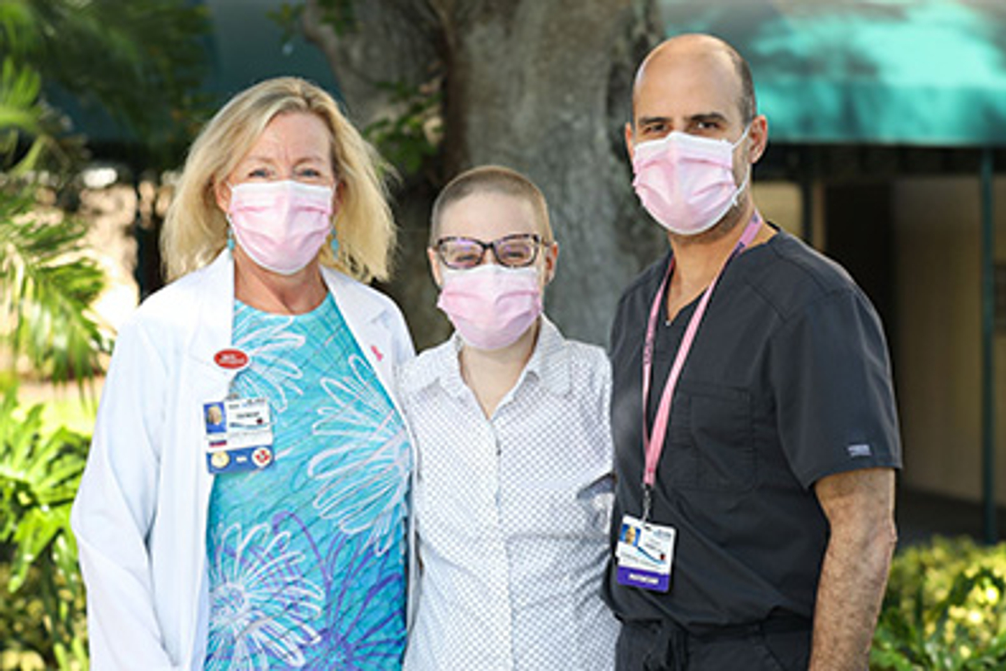 Bailey Becker, Breast Cancer Survivor With Denise Fines, RN, and Jose Erbella, MD FACS