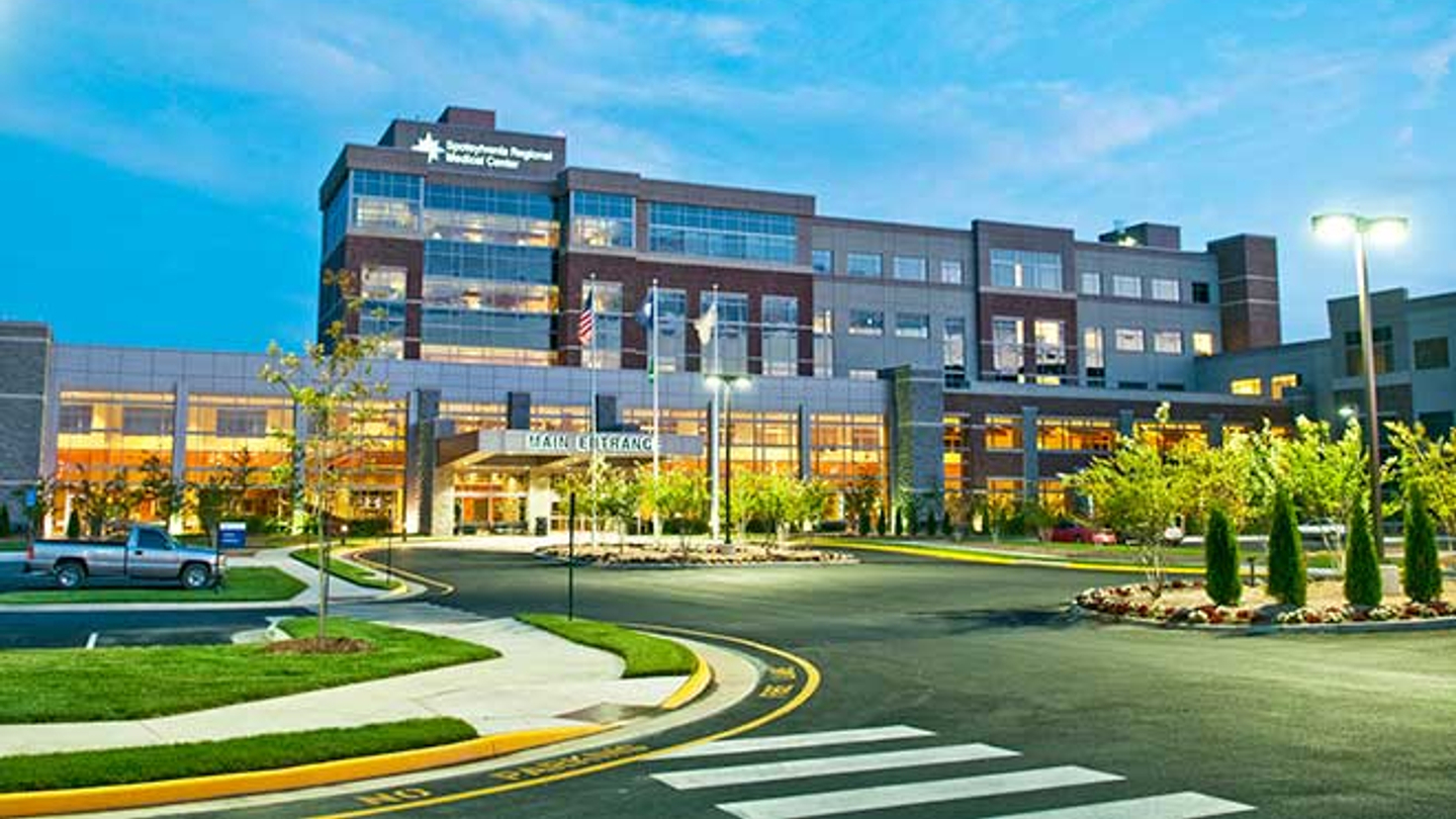 Exterior view of Spotsylvania Regional Medical Center