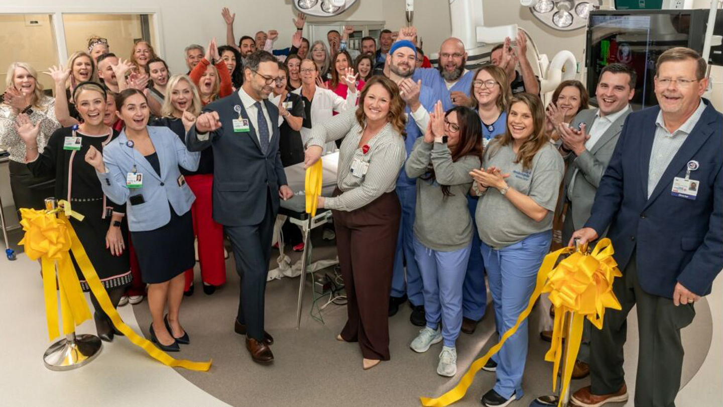 Ribbon cutting for the cardiac cath lab and MRI at TriStar Hendersonville.