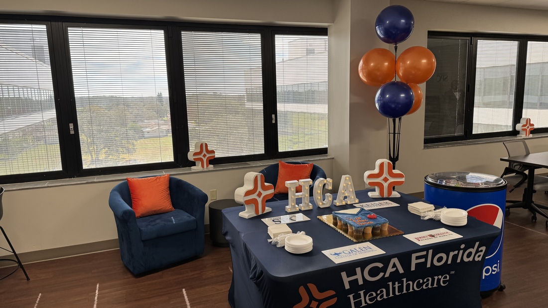 Ribbon cutting event with nursing schools and HCA Florida Largo Hospital